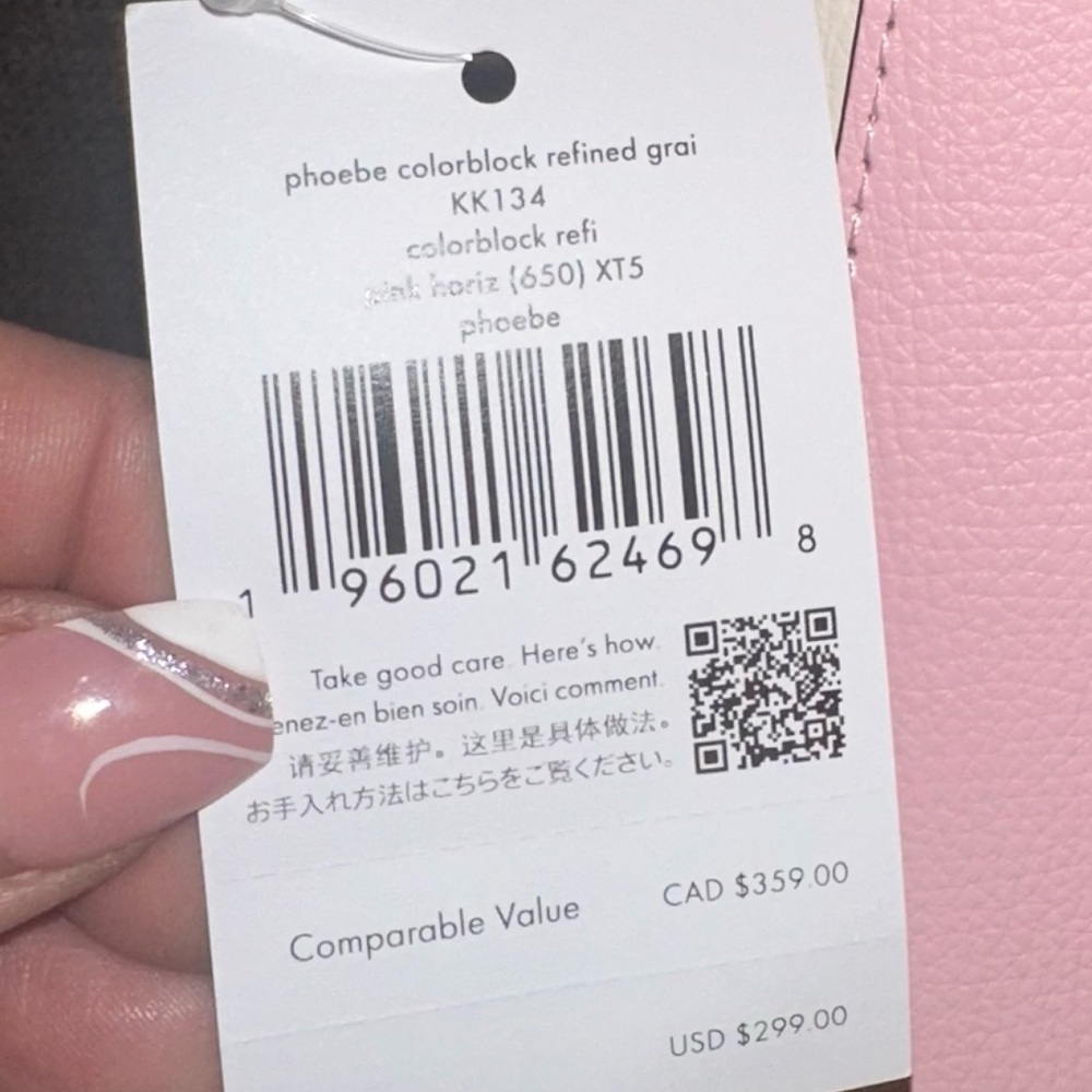 NWT! 🌸 Kate Spade Pink and White Satchel - Picture 9 of 9